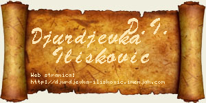 Đurđevka Ilišković vizit kartica